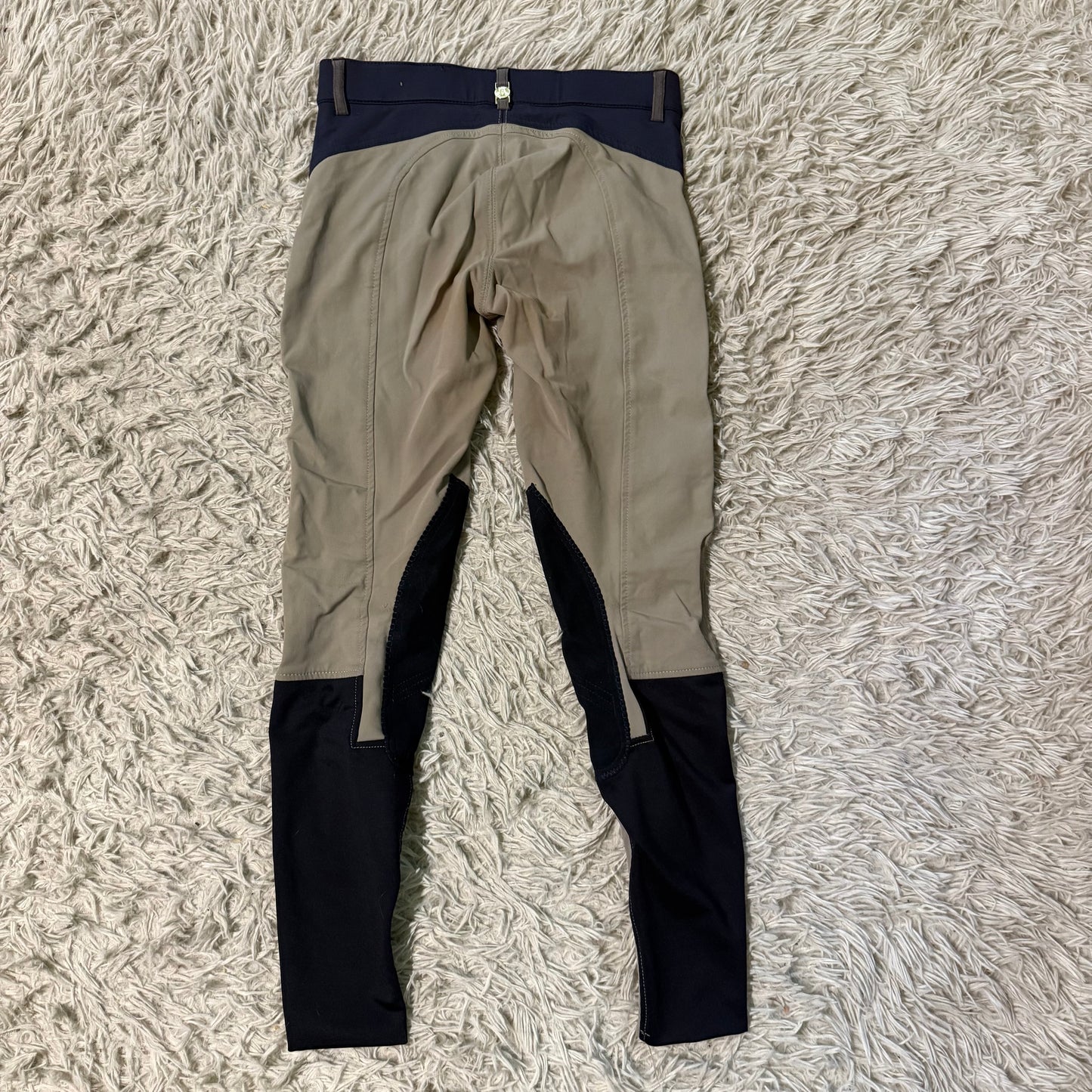 Women’s Size XXS Tan B Vertigo Knee Patch Horseback Riding Breeches