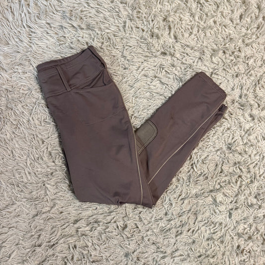 Women’s Large Brown Romfh Knee Patch Horseback Riding Tights Breeches