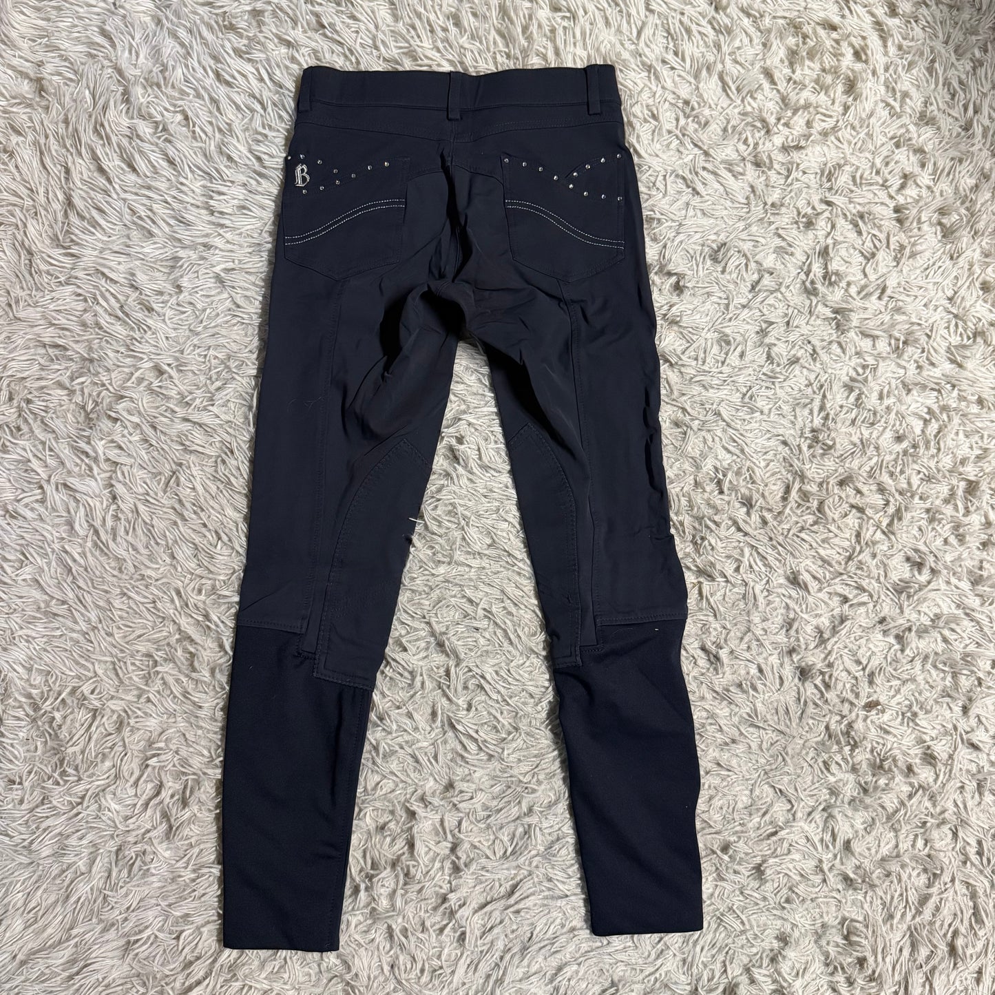 Women’s Size 22R Navy B Vertigo Knee Patch Horseback Riding Breeches