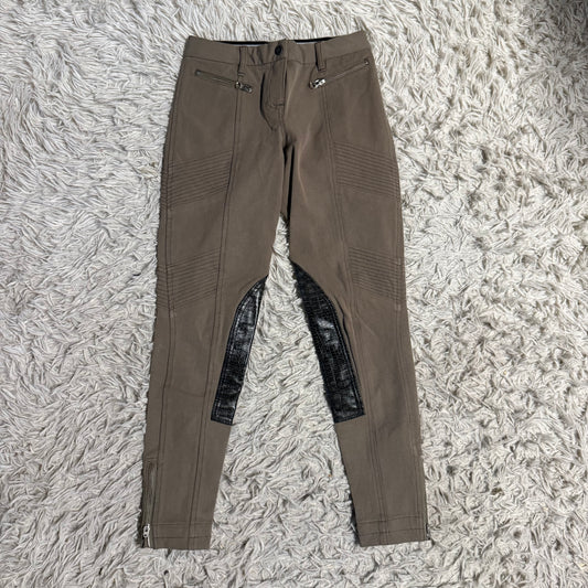 Women’s Size 26 Brown GhoDho Knee Patch Horseback Riding Breeches