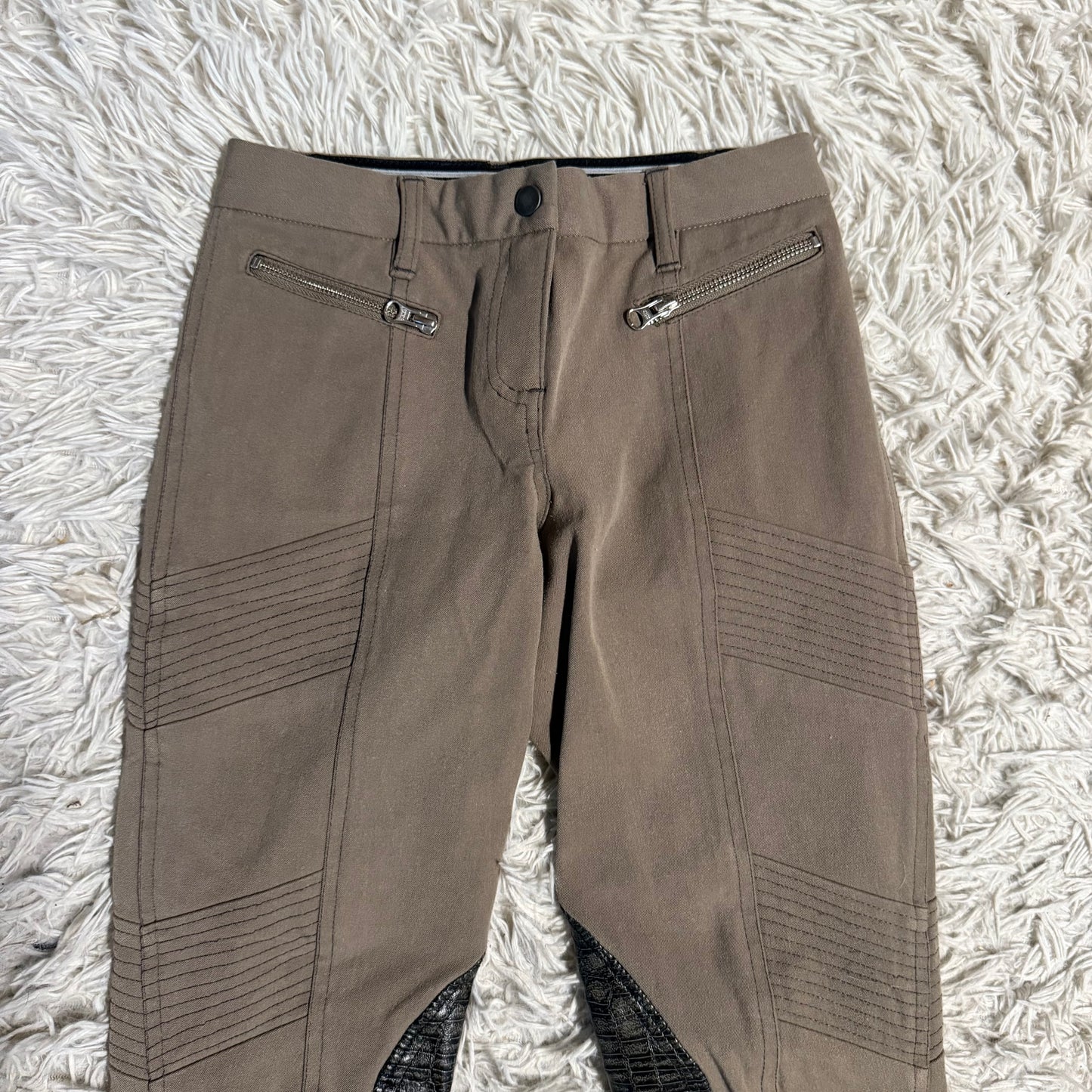 Women’s Size 26 Brown GhoDho Knee Patch Horseback Riding Breeches