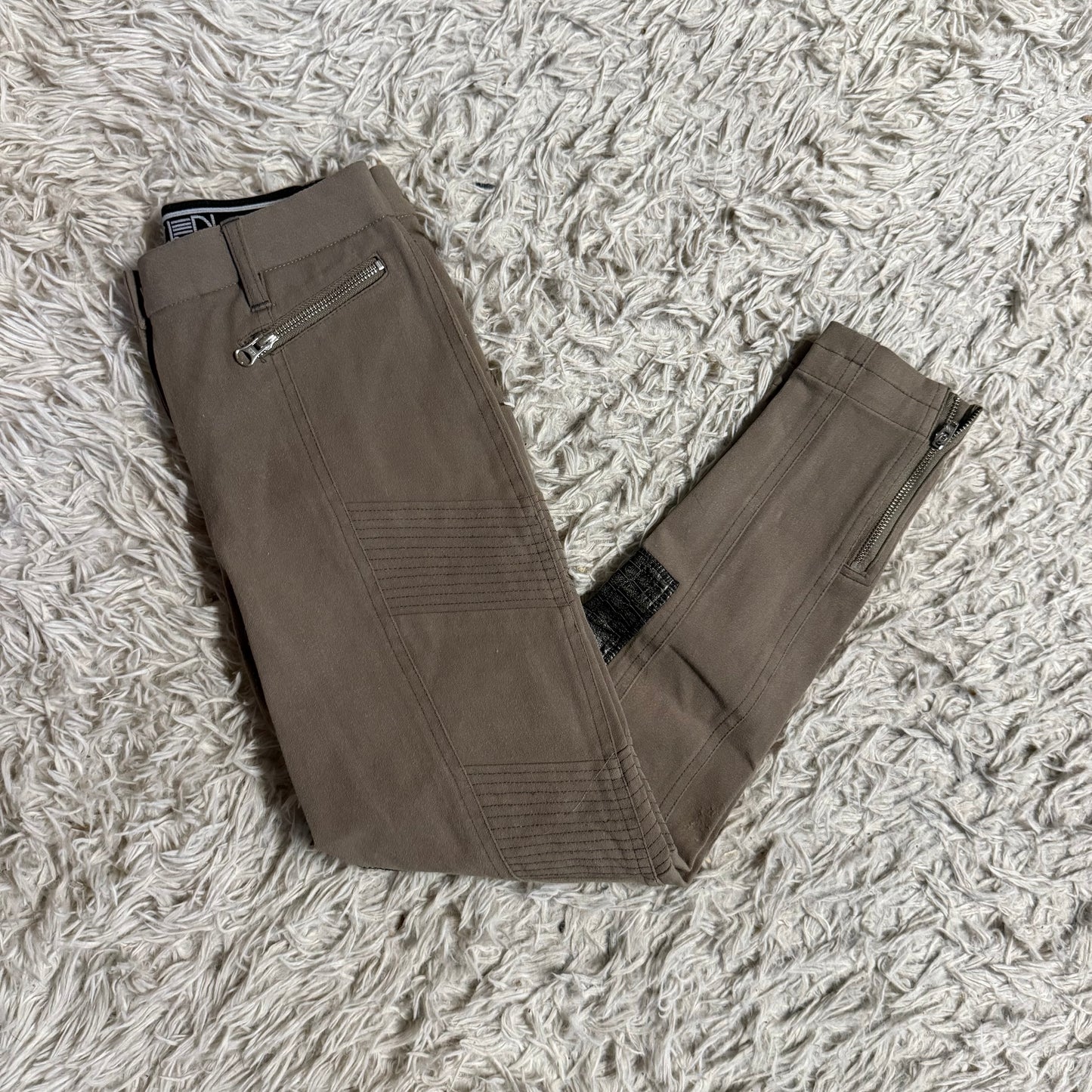 Women’s Size 26 Brown GhoDho Knee Patch Horseback Riding Breeches