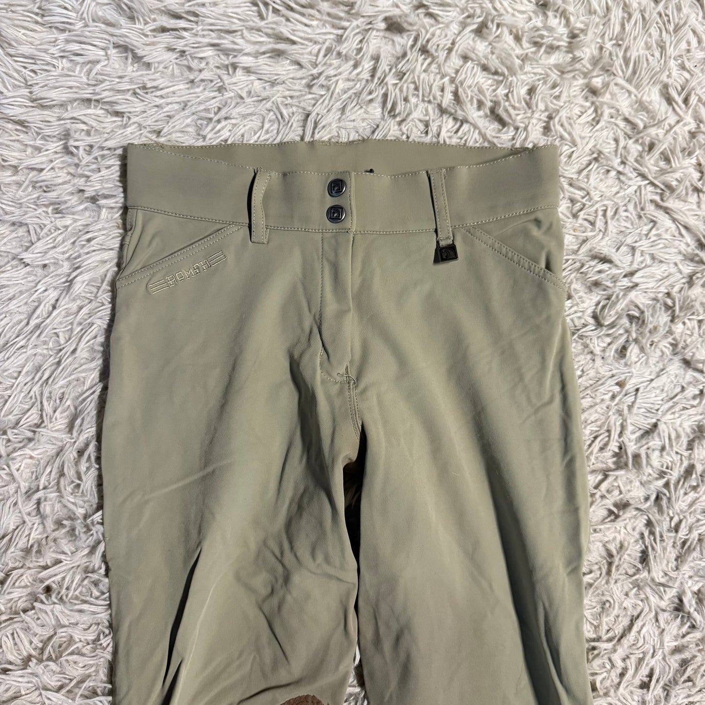 Women’s Size 26L Tan Romfh Knee Patch Horseback Riding Breeches