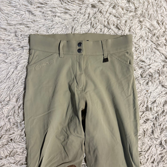 Women’s Size 26L Tan Romfh Knee Patch Horseback Riding Breeches