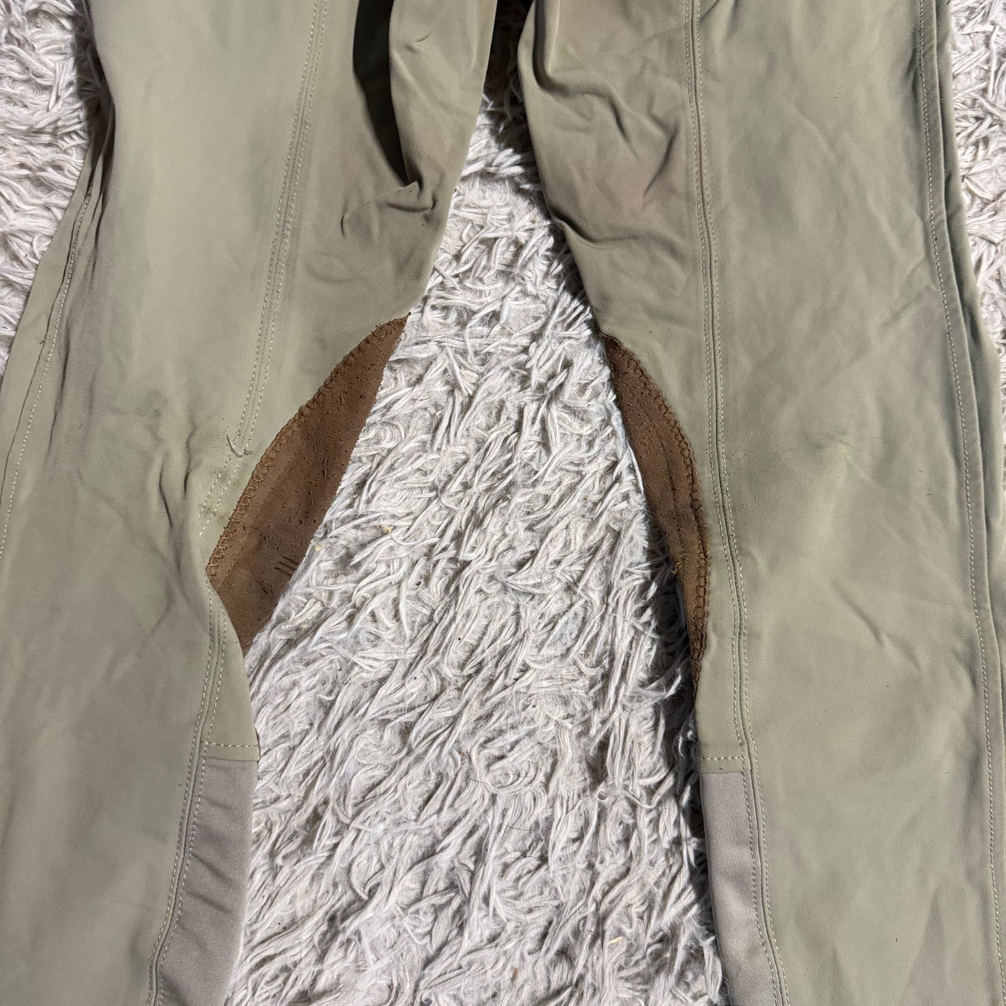 Women’s Size 26L Tan Romfh Knee Patch Horseback Riding Breeches