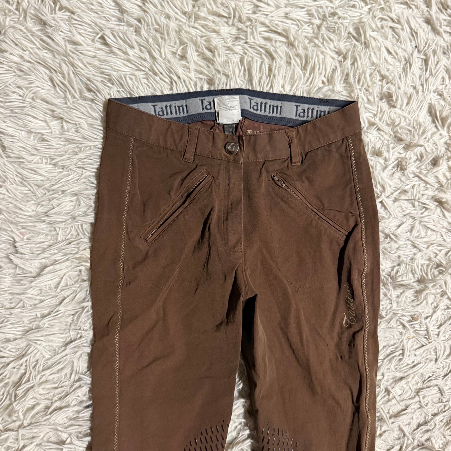 Women’s Size IT38 Brown Tattini Knee Patch Horseback Riding Breeches