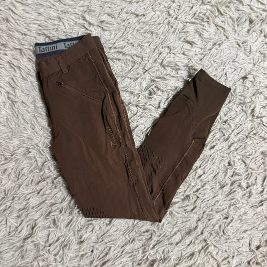 Women’s Size IT38 Brown Tattini Knee Patch Horseback Riding Breeches