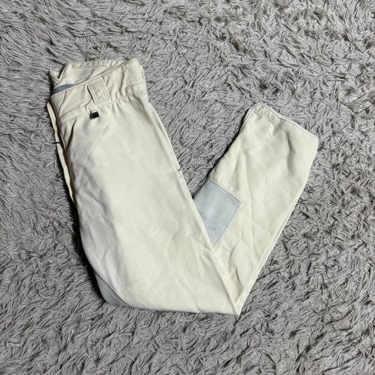 Women’s Size 30 White Cavallo Full Seat Horseback Riding Breeches