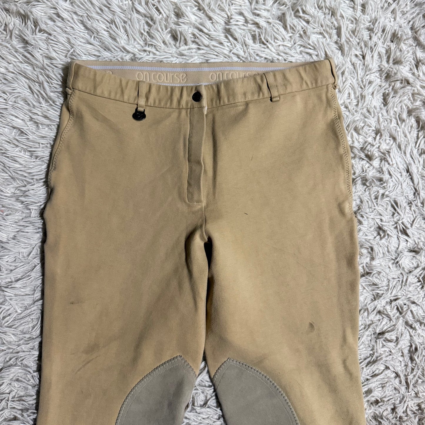 Women’s Size 32 Tan On Course Knee Patch Horseback Riding Breeches