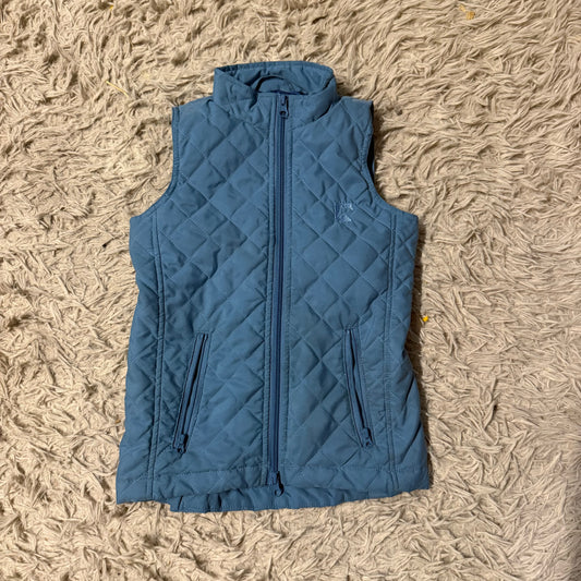 Girl’s Medium Blue Dover Riding Sport Horseback Riding Winter Vest