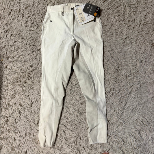 New Women’s Size 28L White Pikeur Full Seat Horseback Riding Breeches