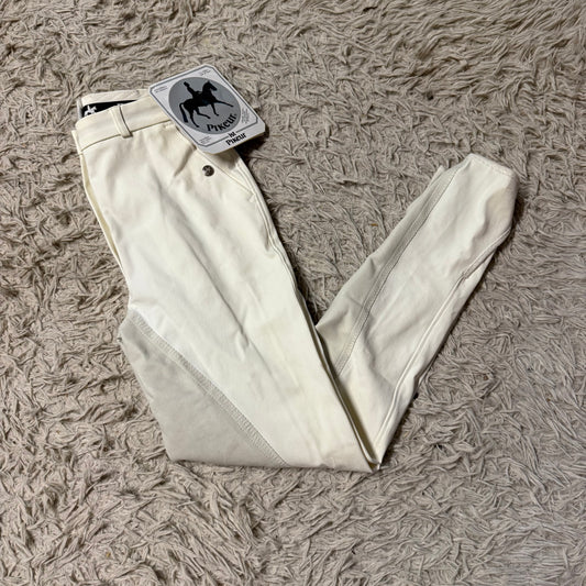 New Women’s Size 28L White Pikeur Full Seat Horseback Riding Breeches