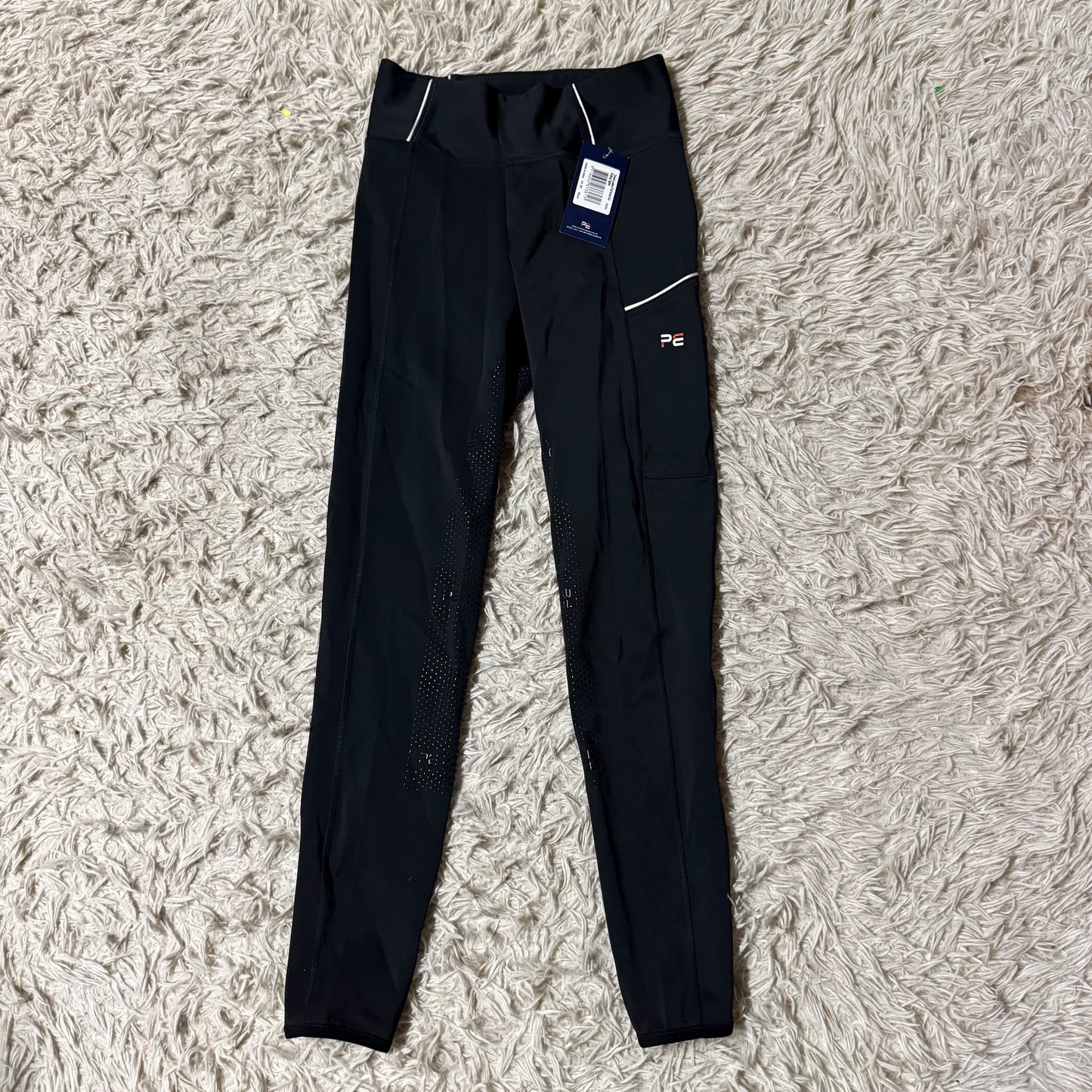 New Women’s Size 28R Black Premier Equine Full Seat Horse Riding Tights Breeches