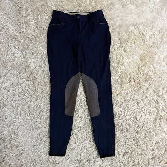Women’s Size 22R Navy Sarm Hippique Knee Patch Horseback Riding Breeches
