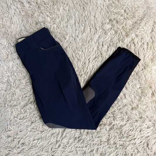 Women’s Size 22R Navy Sarm Hippique Knee Patch Horseback Riding Breeches