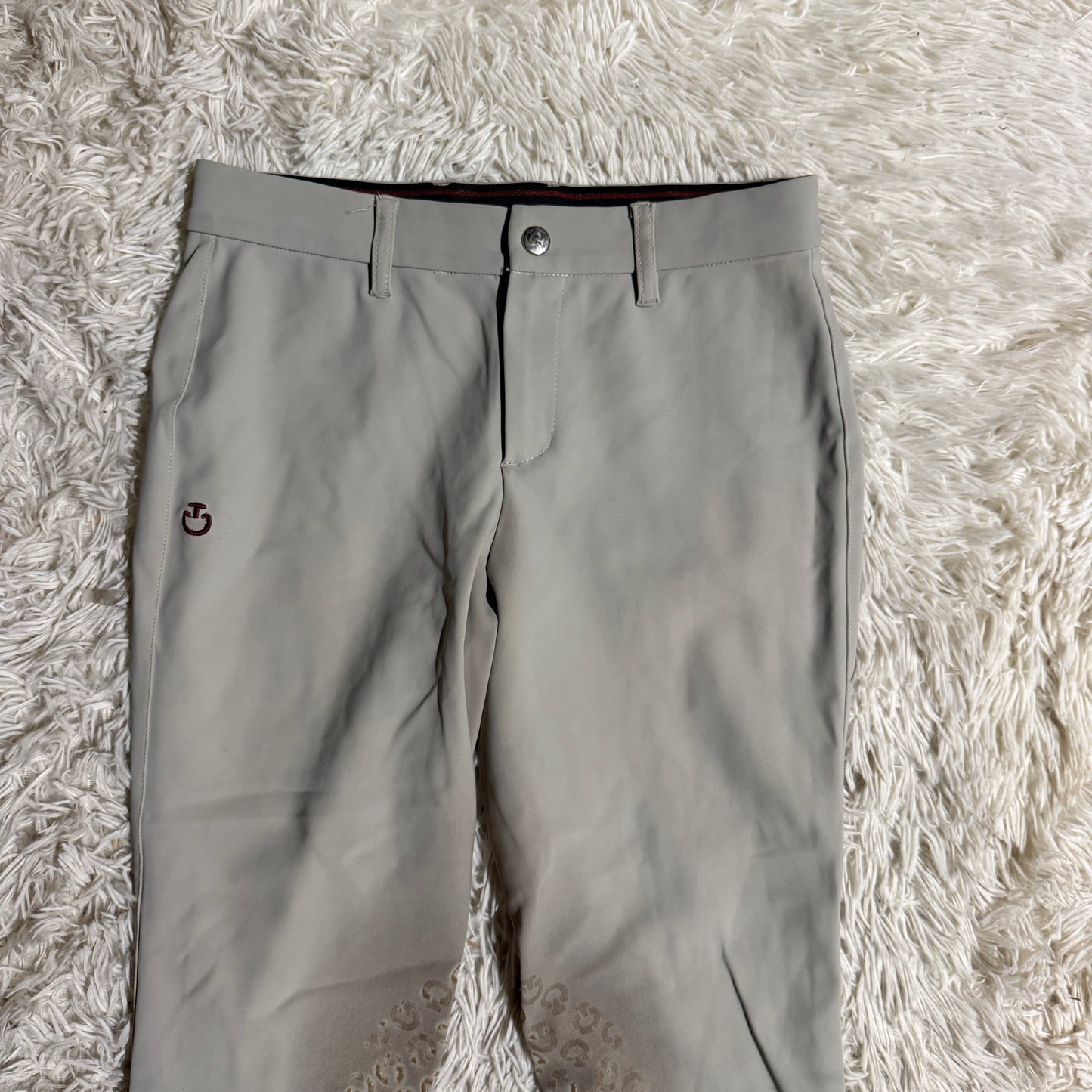 Child’s Size 14R Tan Cavalleria Toscana Knee Patch Horseback Riding Breeches