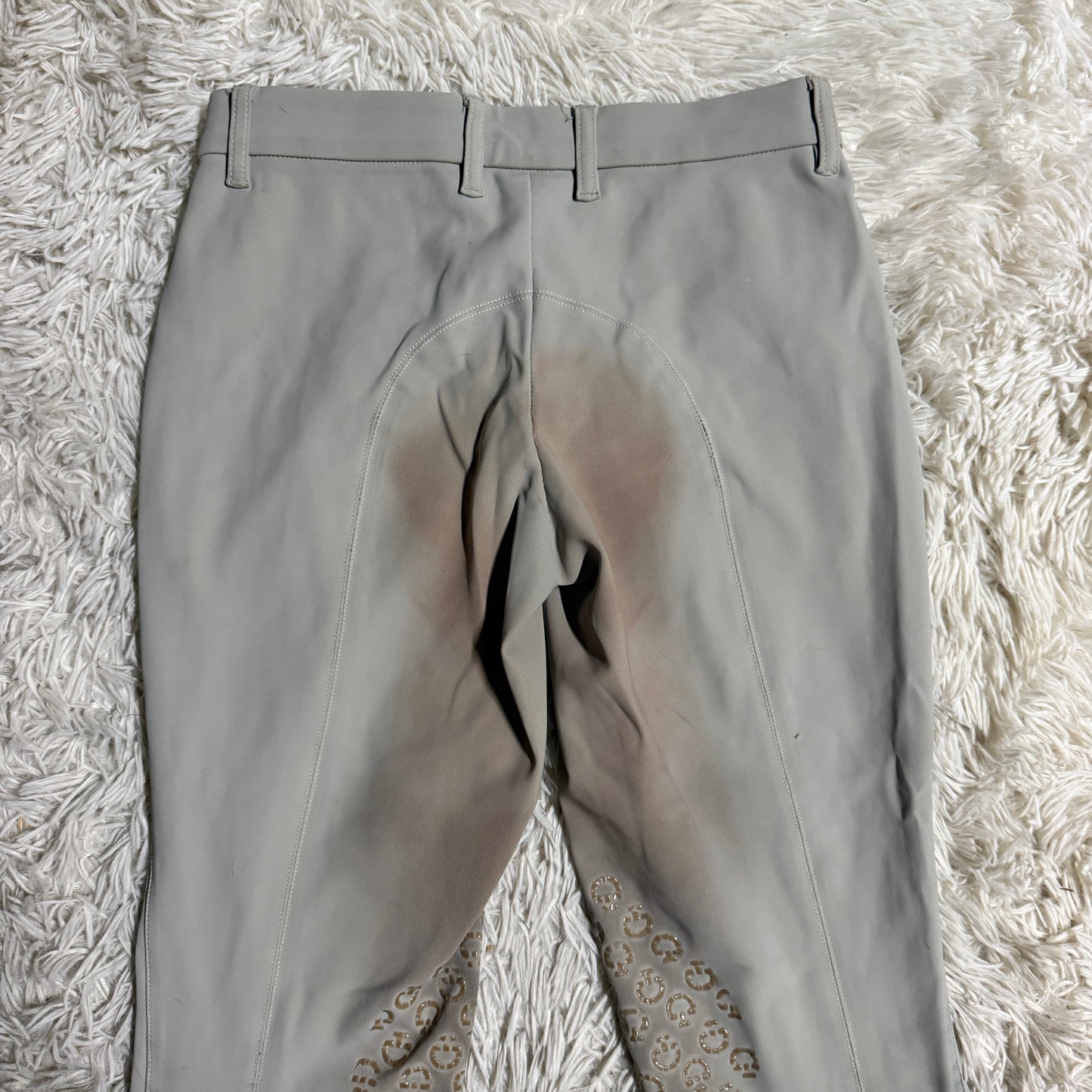 Child’s Size 14R Tan Cavalleria Toscana Knee Patch Horseback Riding Breeches