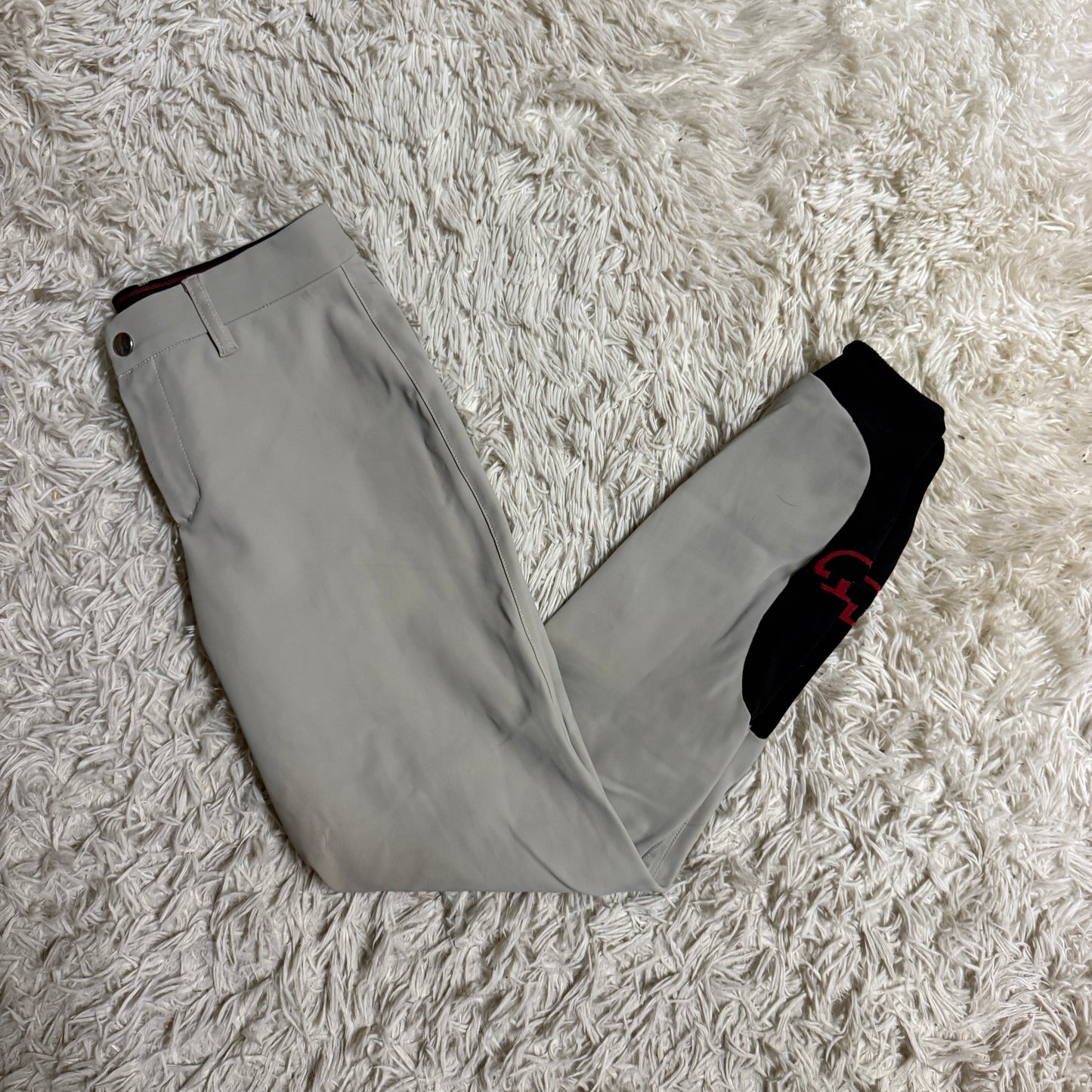 Child’s Size 14R Tan Cavalleria Toscana Knee Patch Horseback Riding Breeches