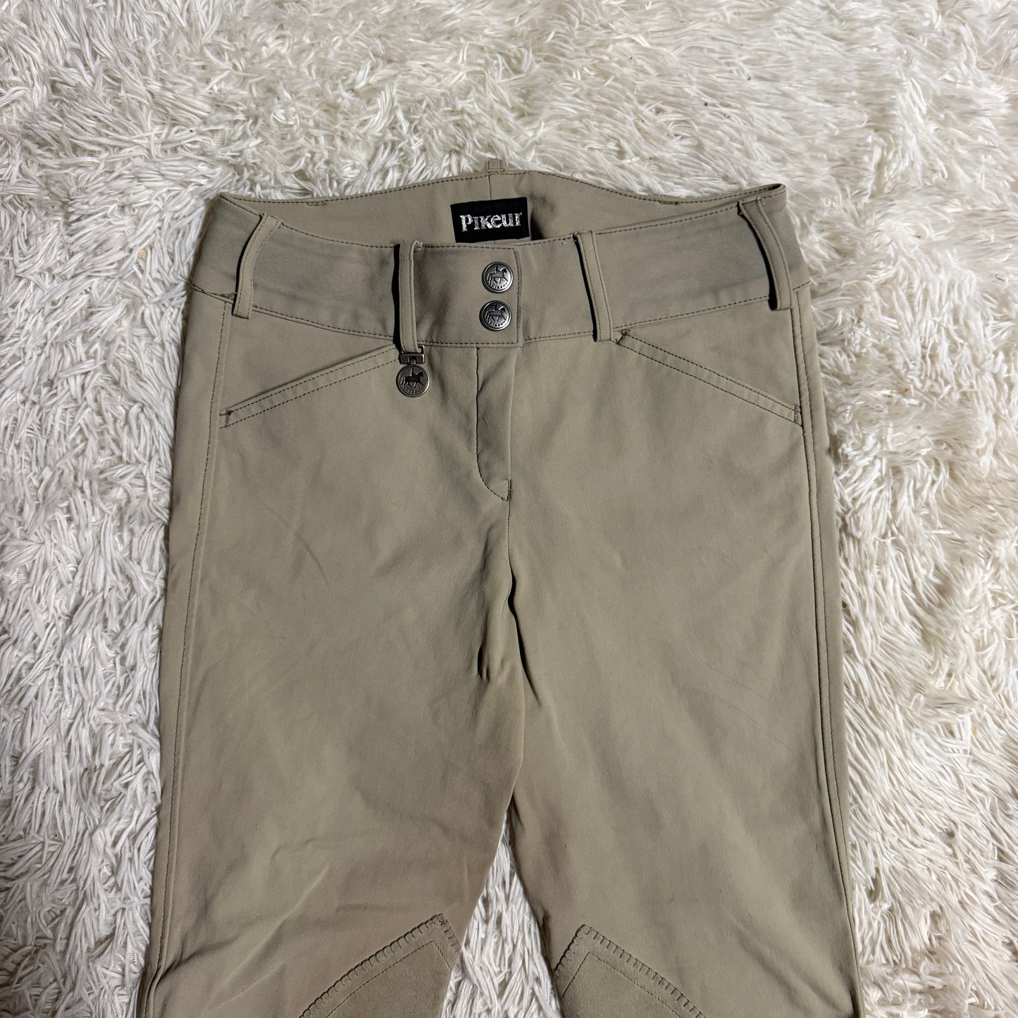 Women’s Size 22R Tan Pikeur Knee Patch Horseback Riding Breeches