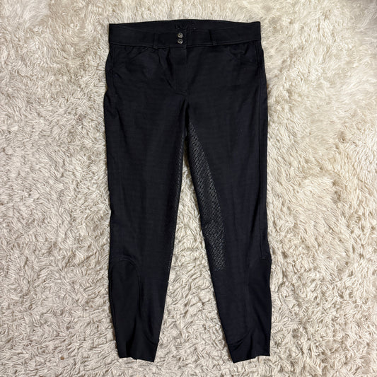 Women’s Size 30R Black Plaid Dover Full Seat Horseback Riding Breeches