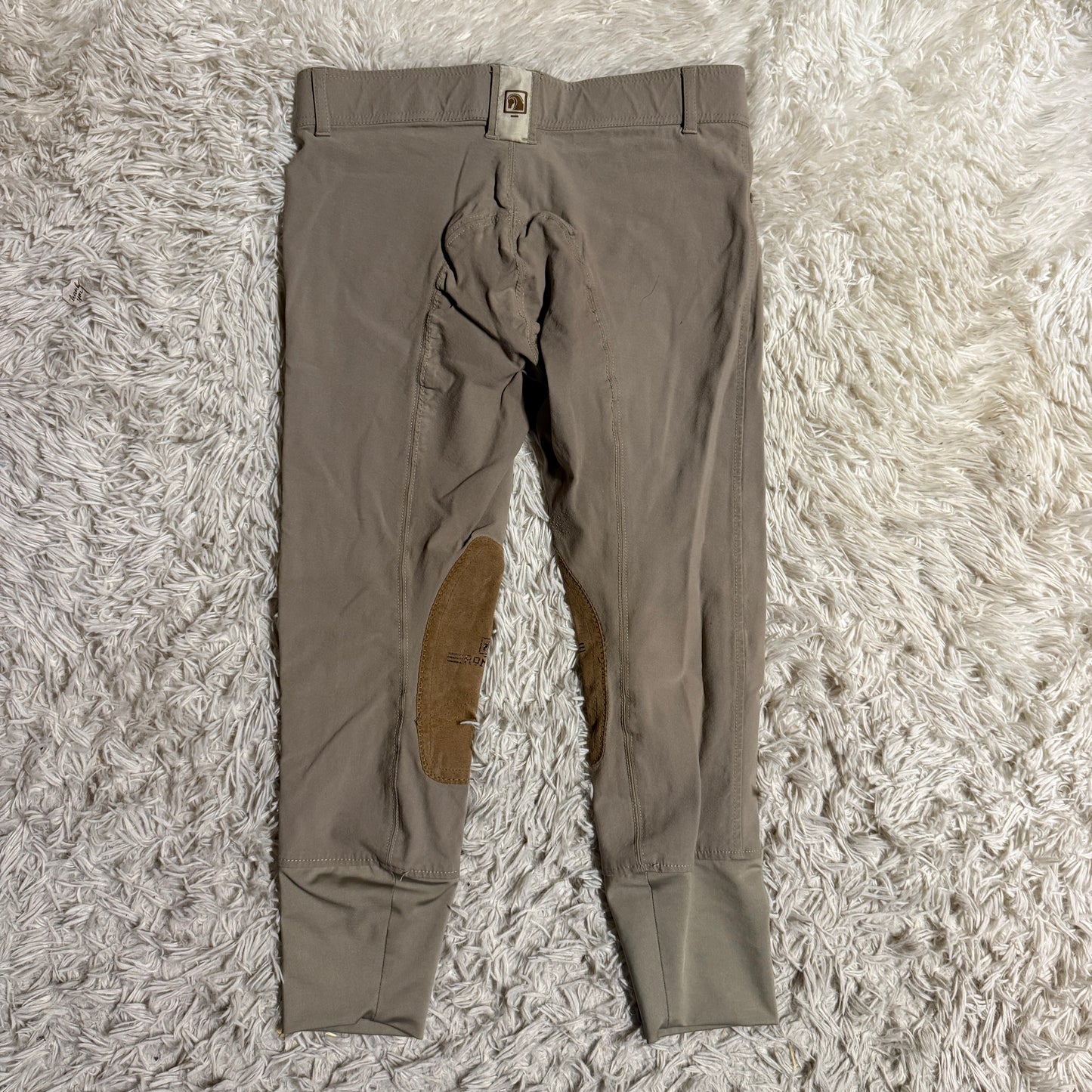 Child’s Size 16R Tan Romfh Knee Patch Horseback Breeches