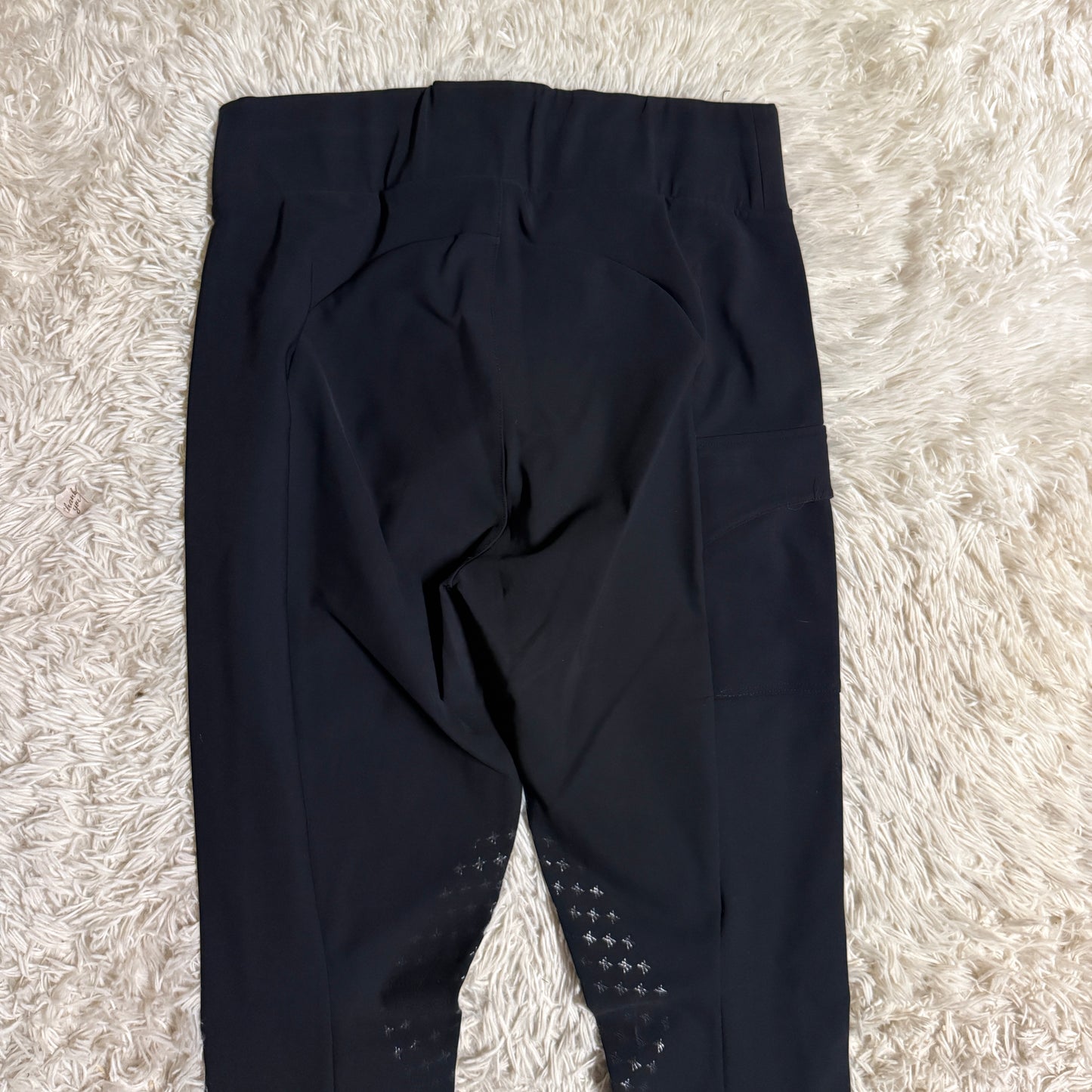 Women’s XL Black YAGYA Knee Patch Horseback Riding Tights