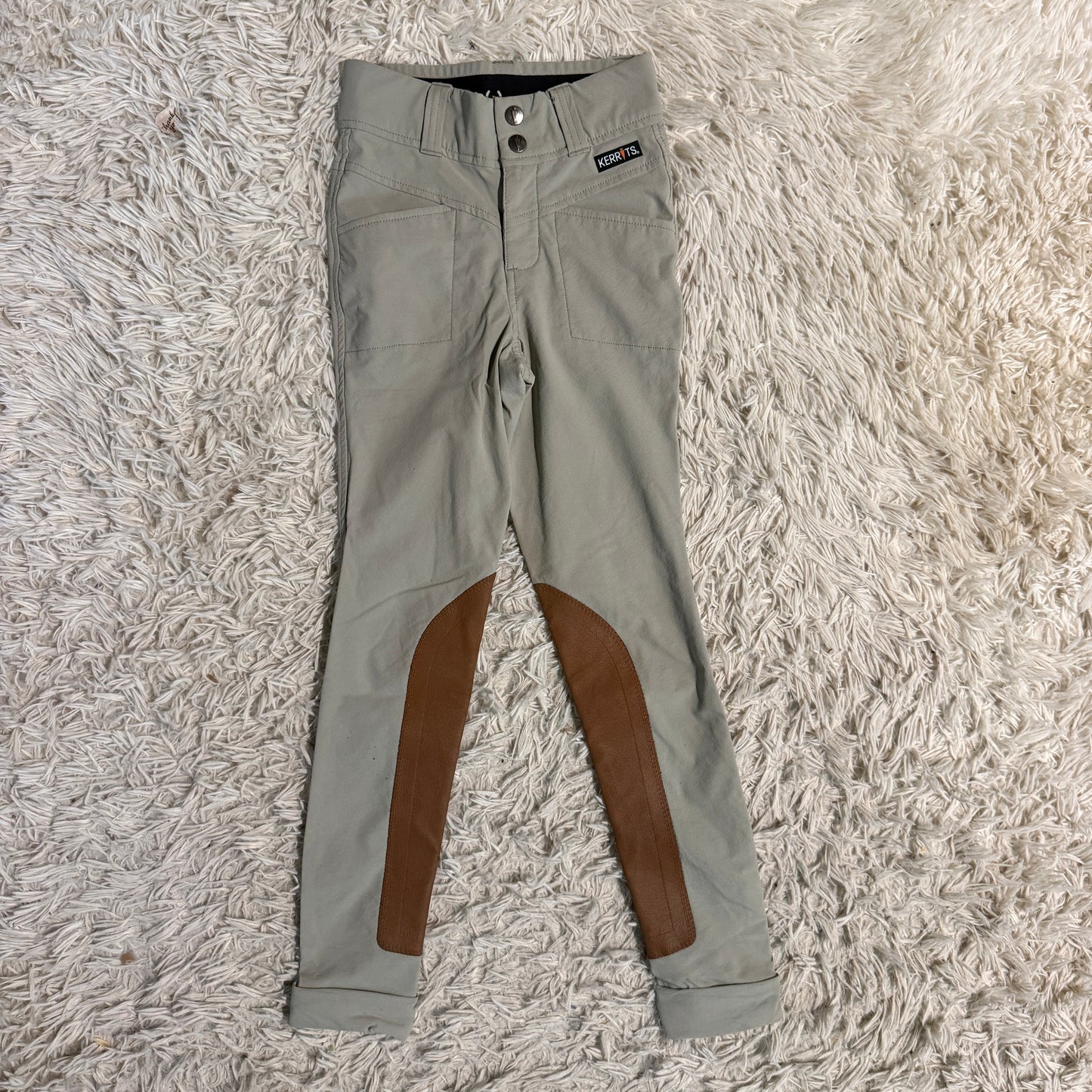 Child’s Small Tan Kerrits Knee Patch Horseback Riding Jodphurs
