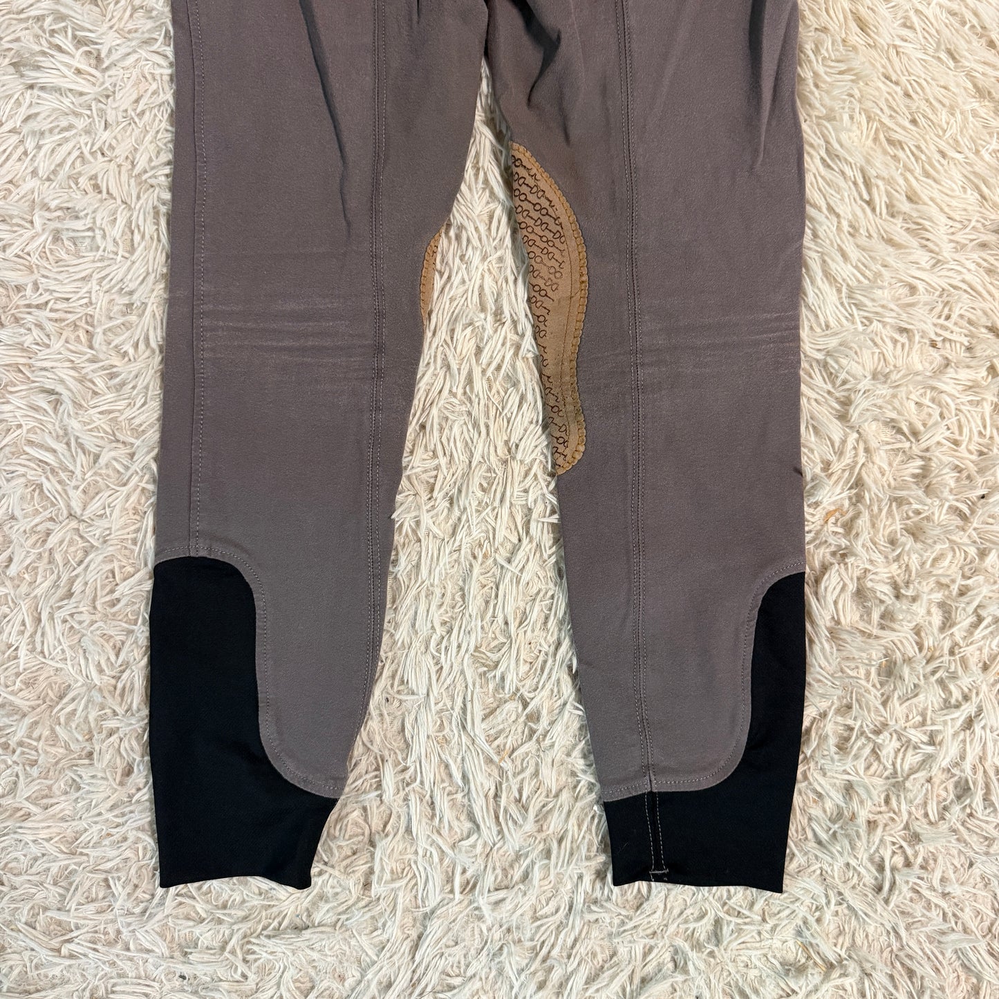 Child’s Size 16R Grey Dover Knee Patch Horseback Riding Breeches