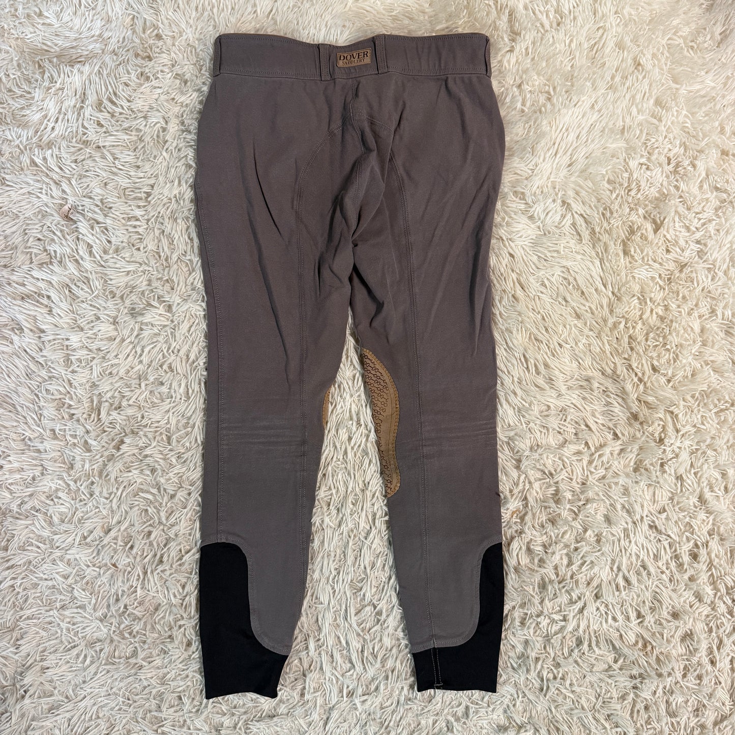 Child’s Size 16R Grey Dover Knee Patch Horseback Riding Breeches