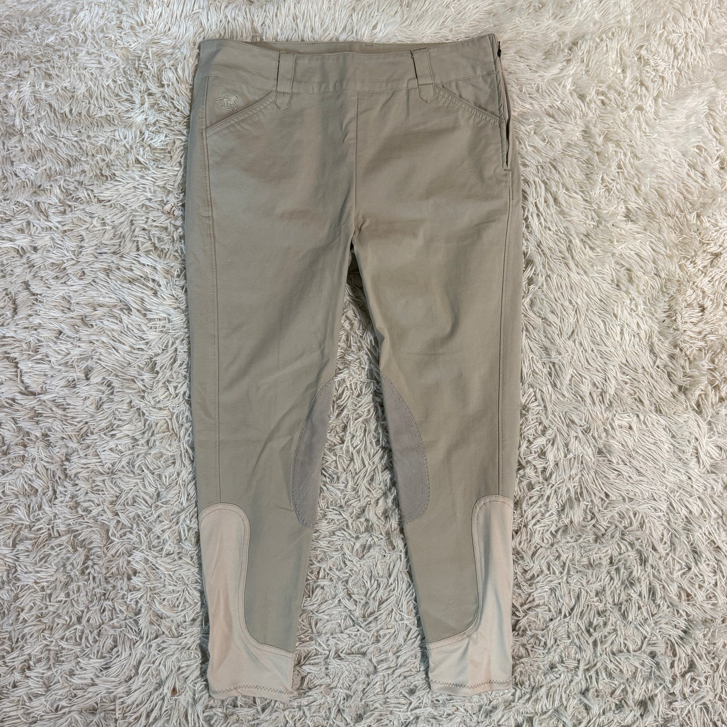 Women’s Size 36R Tan Smartpak Knee Patch Horseback Riding Breeches