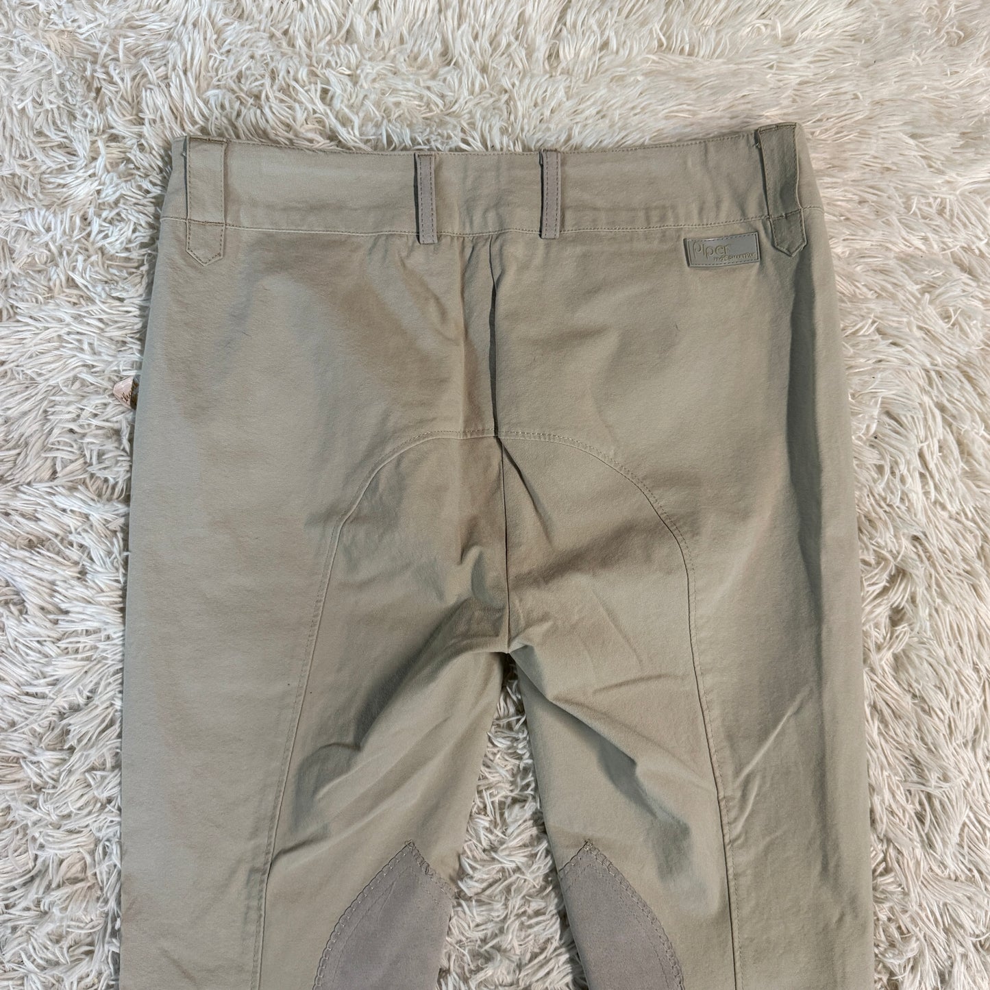 Women’s Size 36R Tan Smartpak Knee Patch Horseback Riding Breeches
