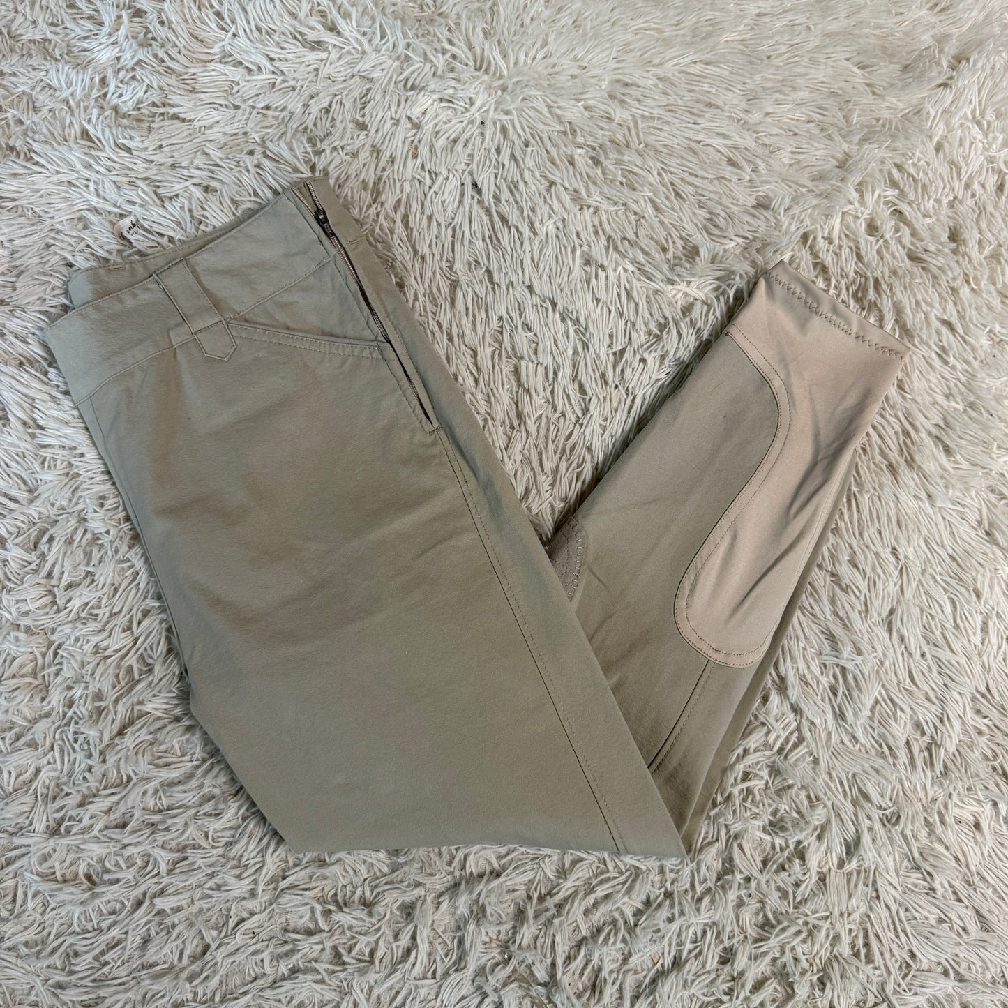 Women’s Size 36R Tan Smartpak Knee Patch Horseback Riding Breeches