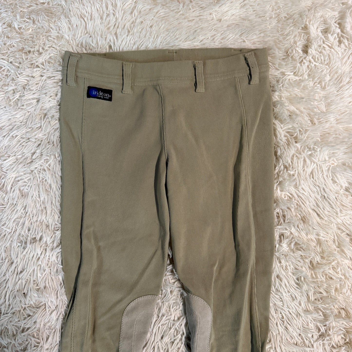 Child’s XL Tan Irideon Knee Patch Horseback Riding Tights