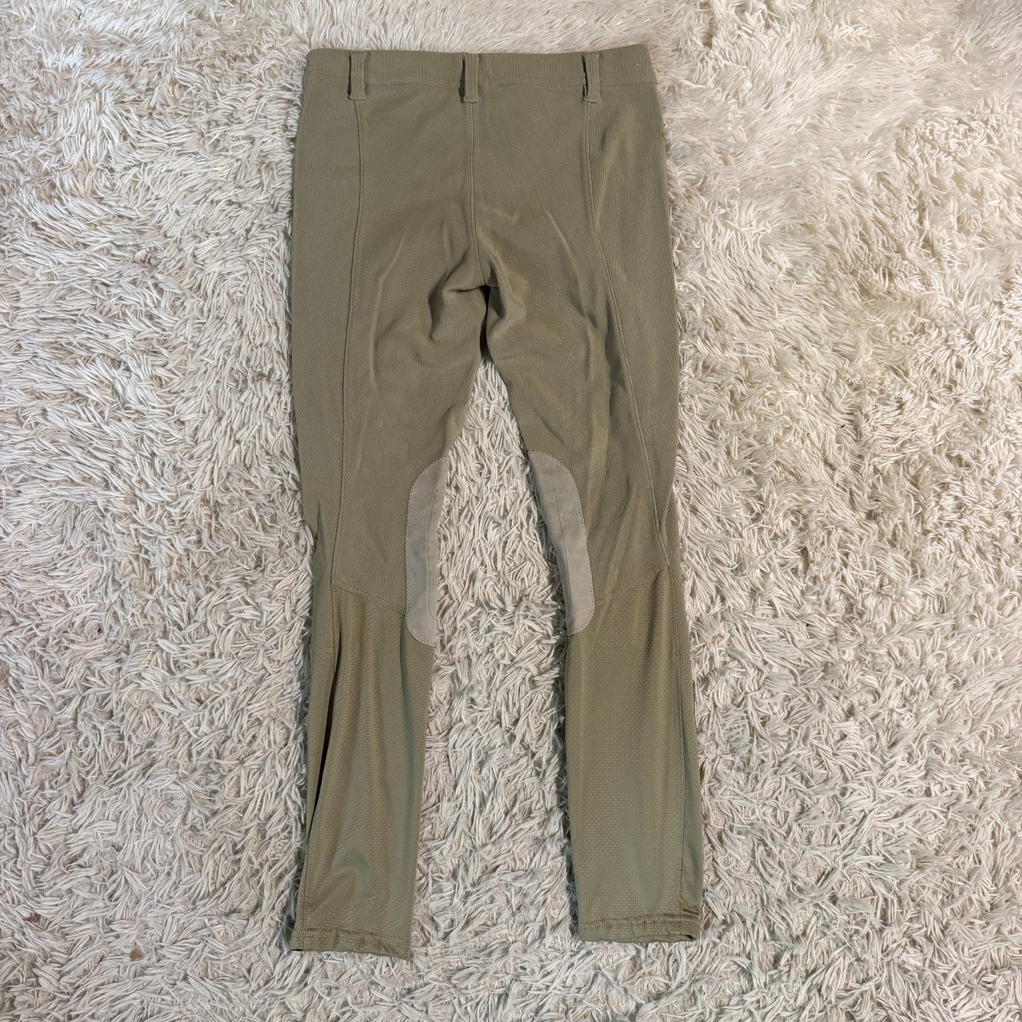 Child’s XL Tan Irideon Knee Patch Horseback Riding Tights