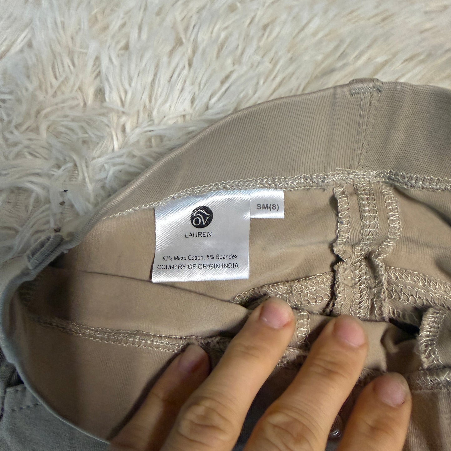 Child’s Small Tan Ovation Knee Patch Horseback Riding Pull On Jodphurs