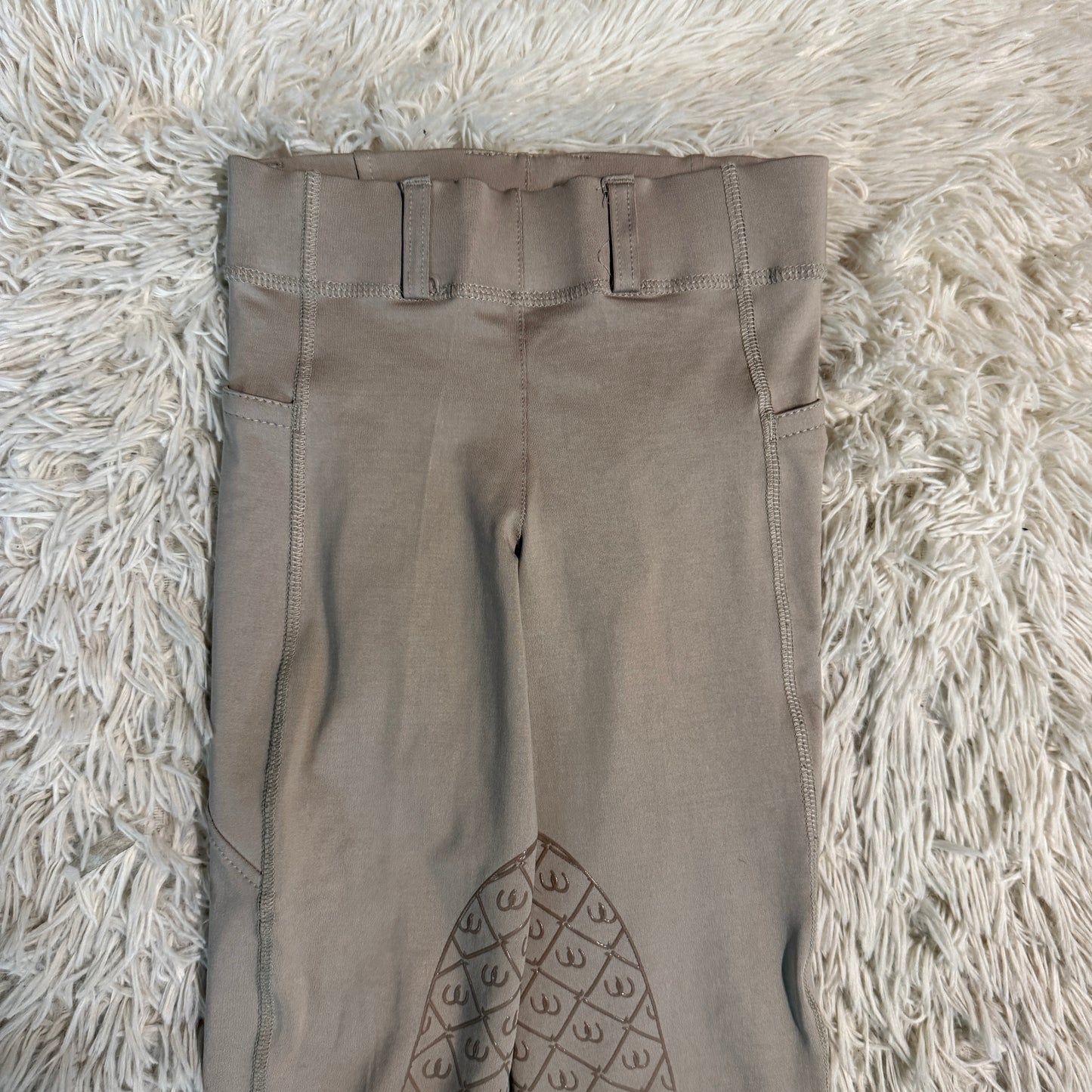 Child’s Small Tan Ovation Knee Patch Horseback Riding Tights