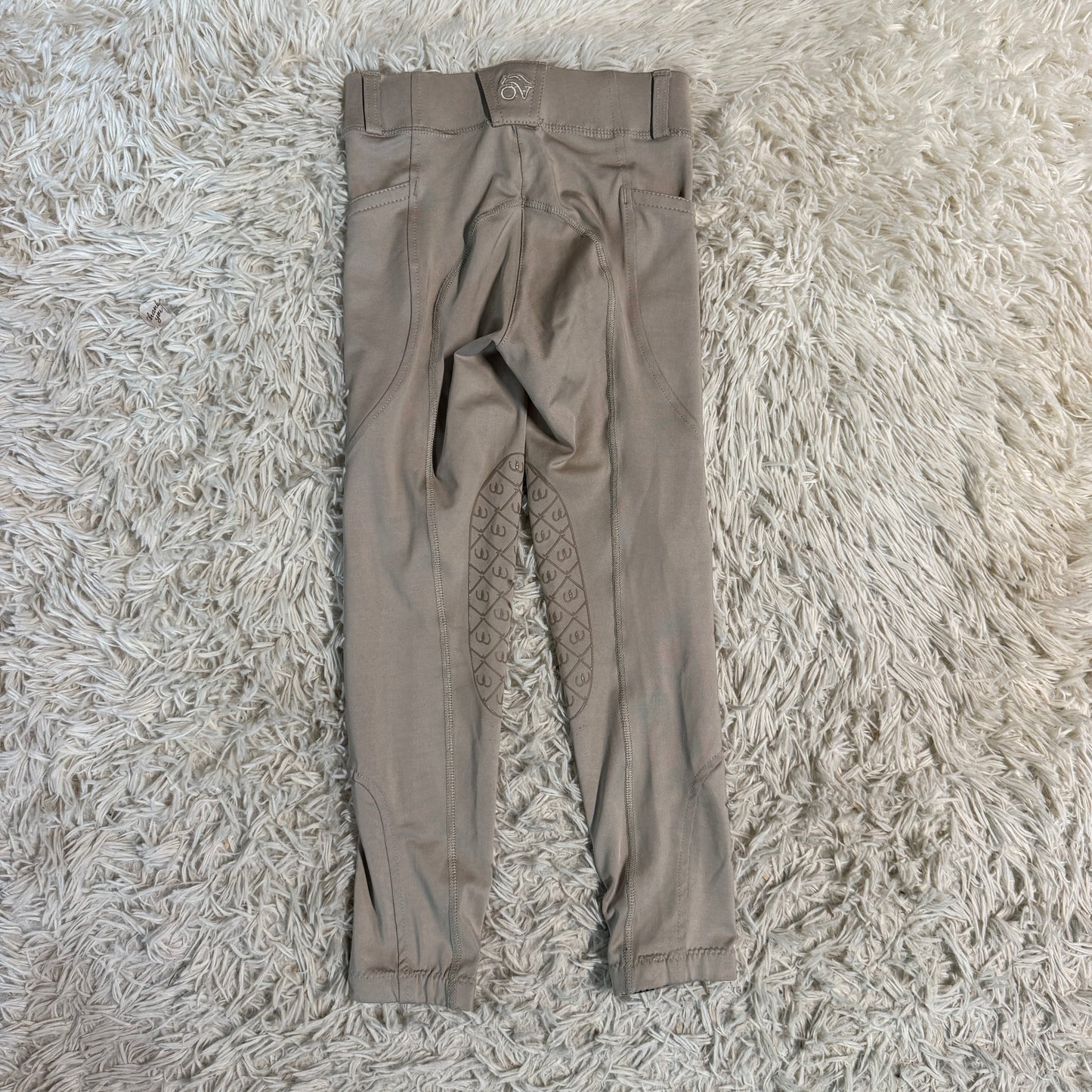 Child’s Small Tan Ovation Knee Patch Horseback Riding Tights