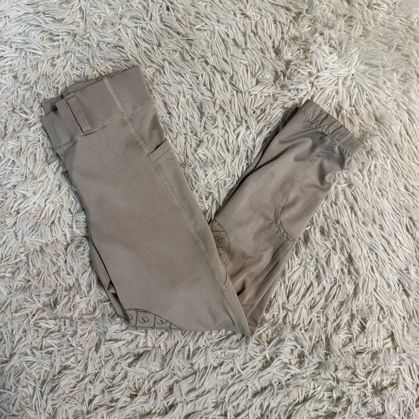 Child’s Small Tan Ovation Knee Patch Horseback Riding Tights