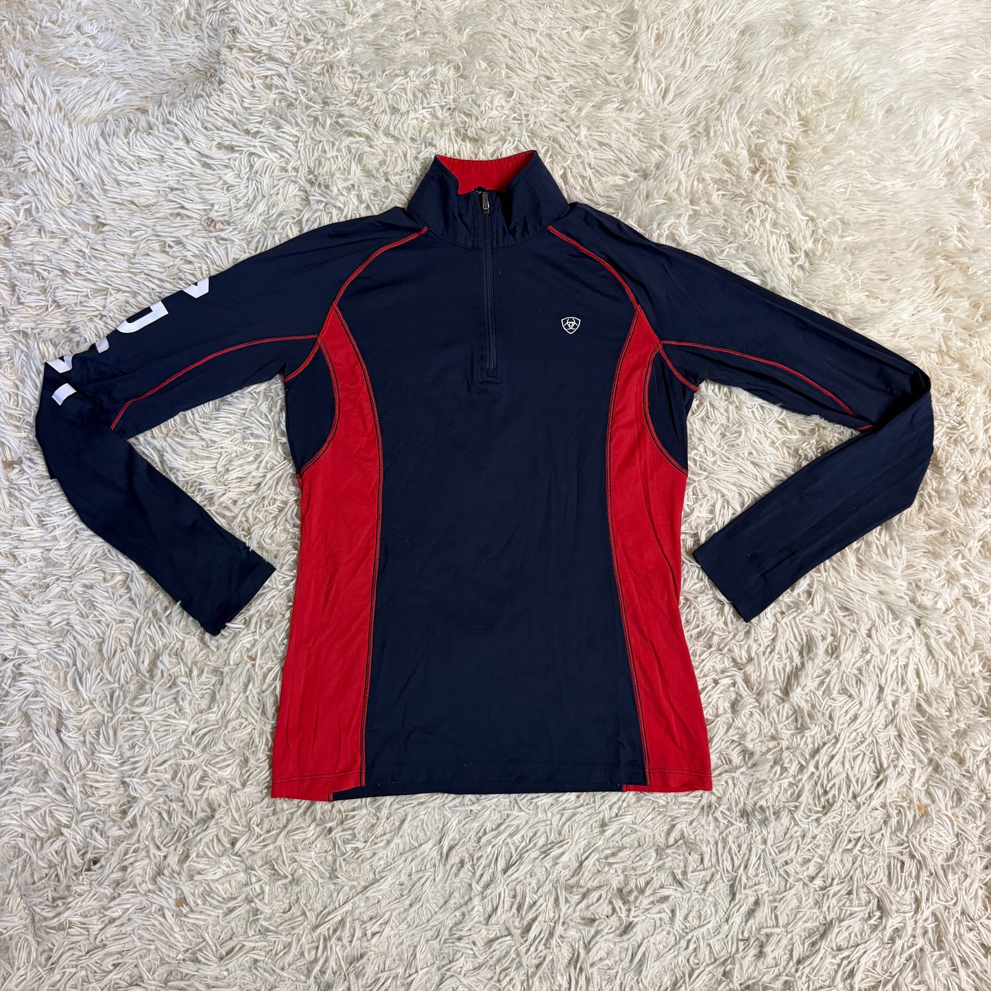 Women’s Small Navy Ariat Long Sleeve Horseback Riding Sunshirt