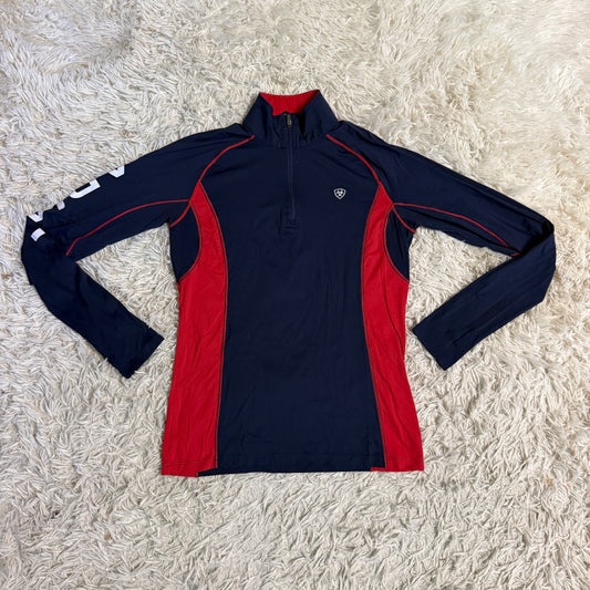 Women’s Small Navy Ariat Long Sleeve Horseback Riding Sunshirt
