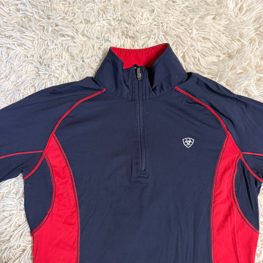 Women’s Small Navy Ariat Long Sleeve Horseback Riding Sunshirt