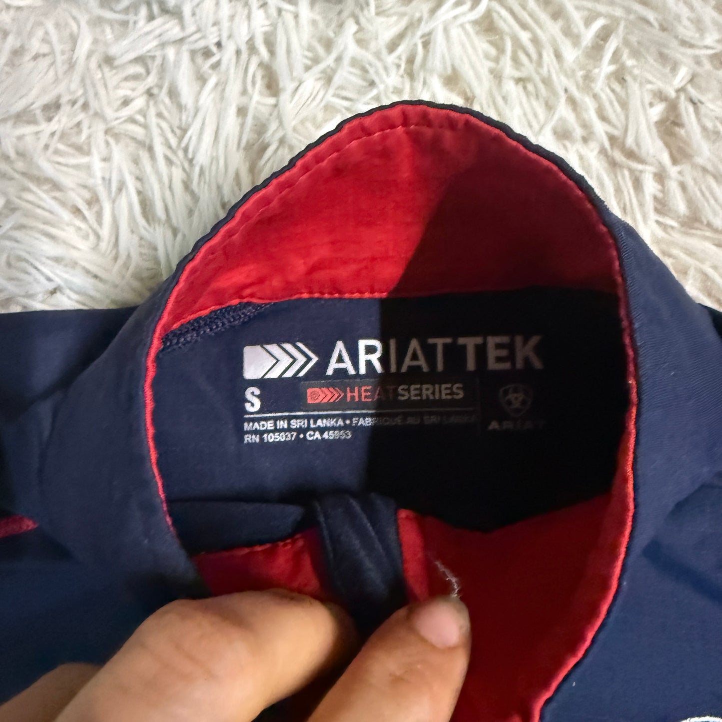 Women’s Small Navy Ariat Long Sleeve Horseback Riding Sunshirt