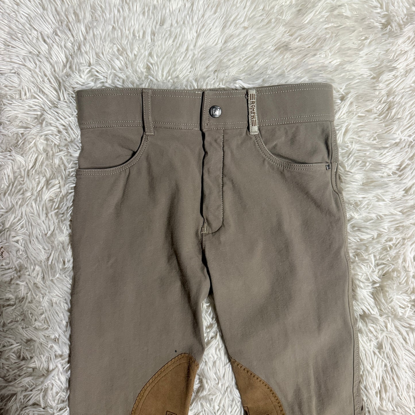 Child’s Size 12L Tan Romfh Knee Patch Horseback Riding Jodphurs
