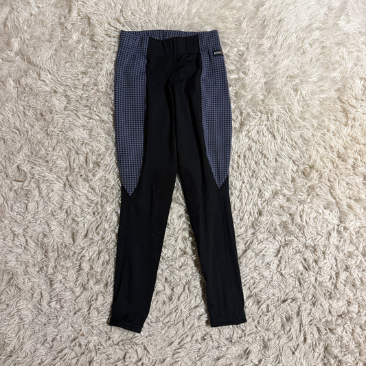 Women’s Small Blue/Black Kerrits Knee Patch Horseback Riding Tights