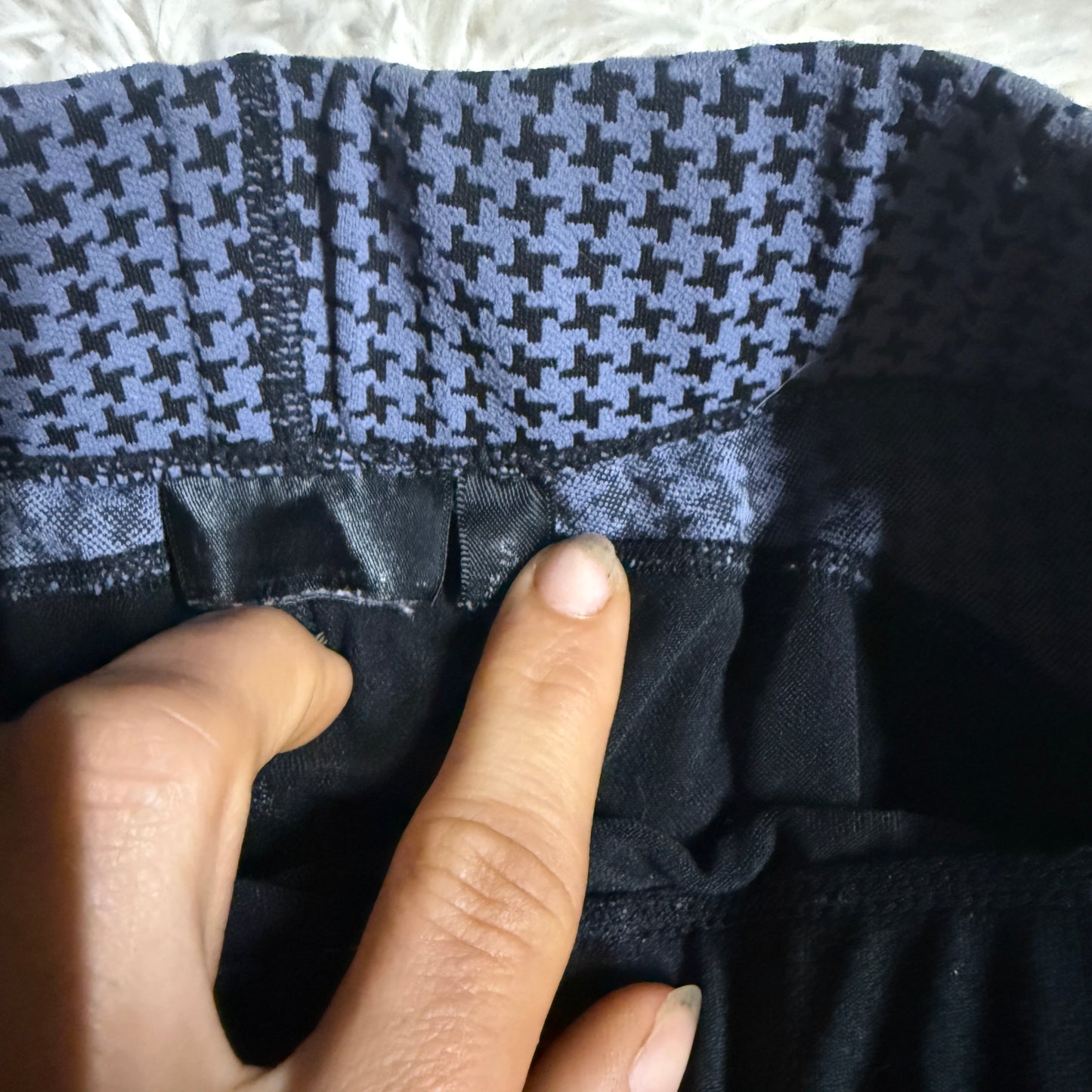 Women’s Small Blue/Black Kerrits Knee Patch Horseback Riding Tights