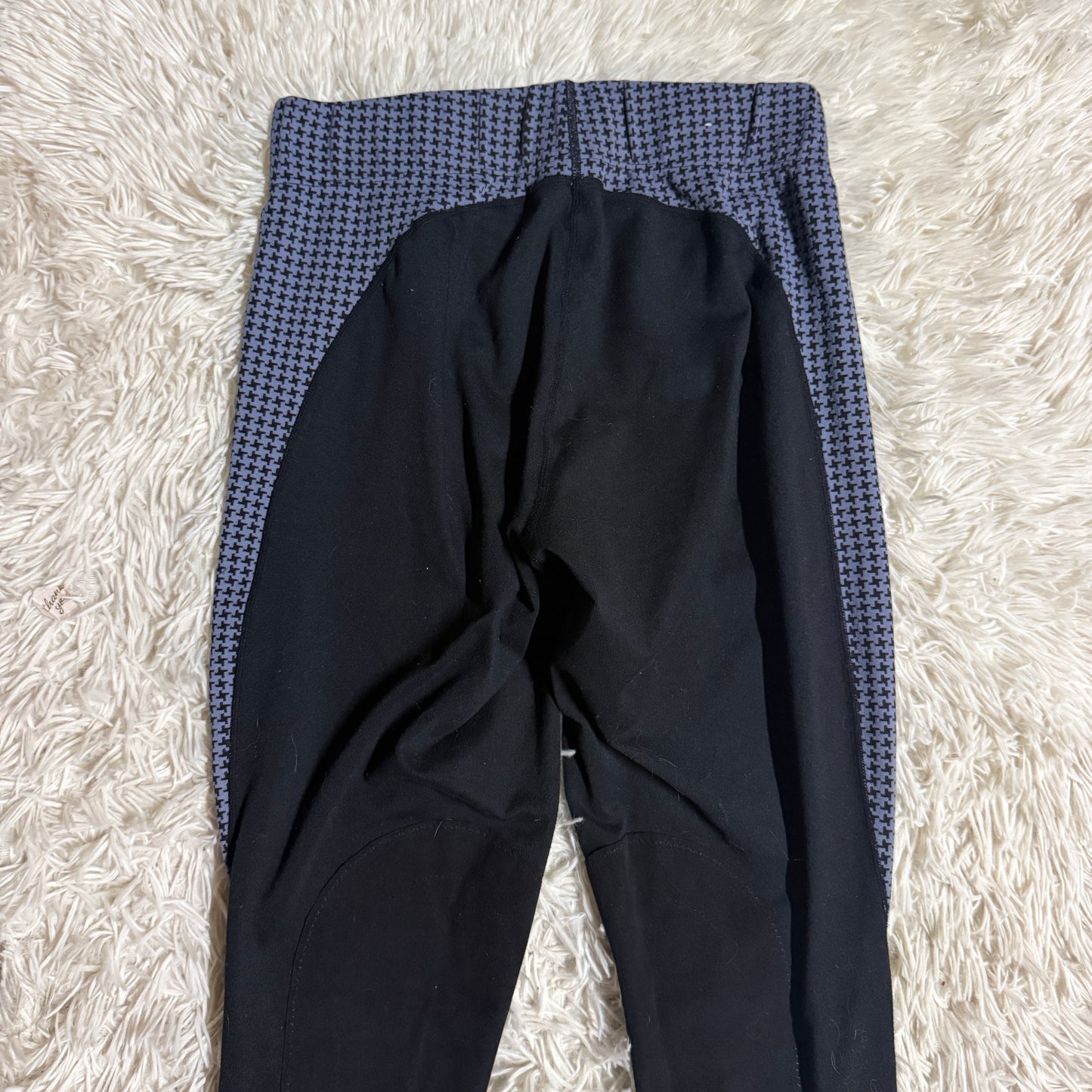 Women’s Small Blue/Black Kerrits Knee Patch Horseback Riding Tights