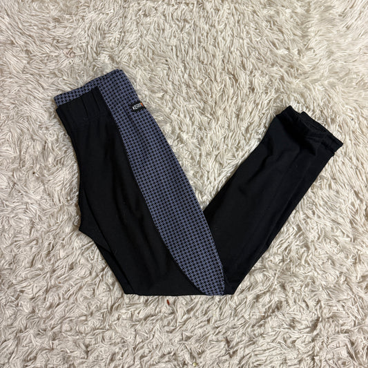 Women’s Small Blue/Black Kerrits Knee Patch Horseback Riding Tights