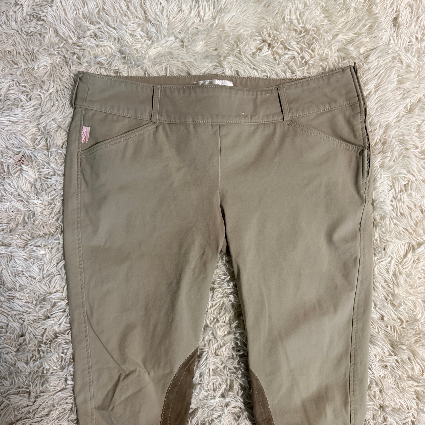 Women’s Size 34R Tan Tailored Sportsman Knee Patch Horseback Riding Breeches