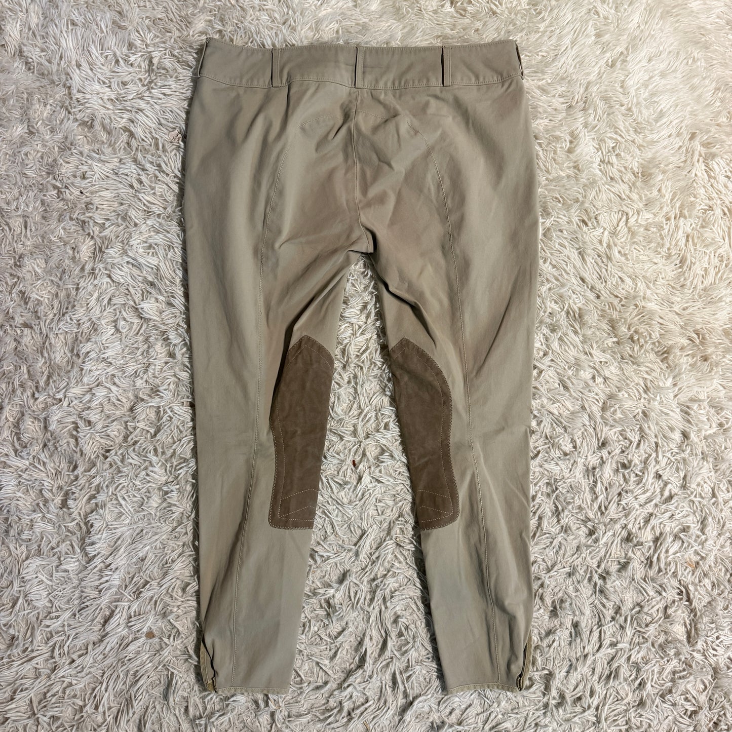 Women’s Size 34R Tan Tailored Sportsman Knee Patch Horseback Riding Breeches