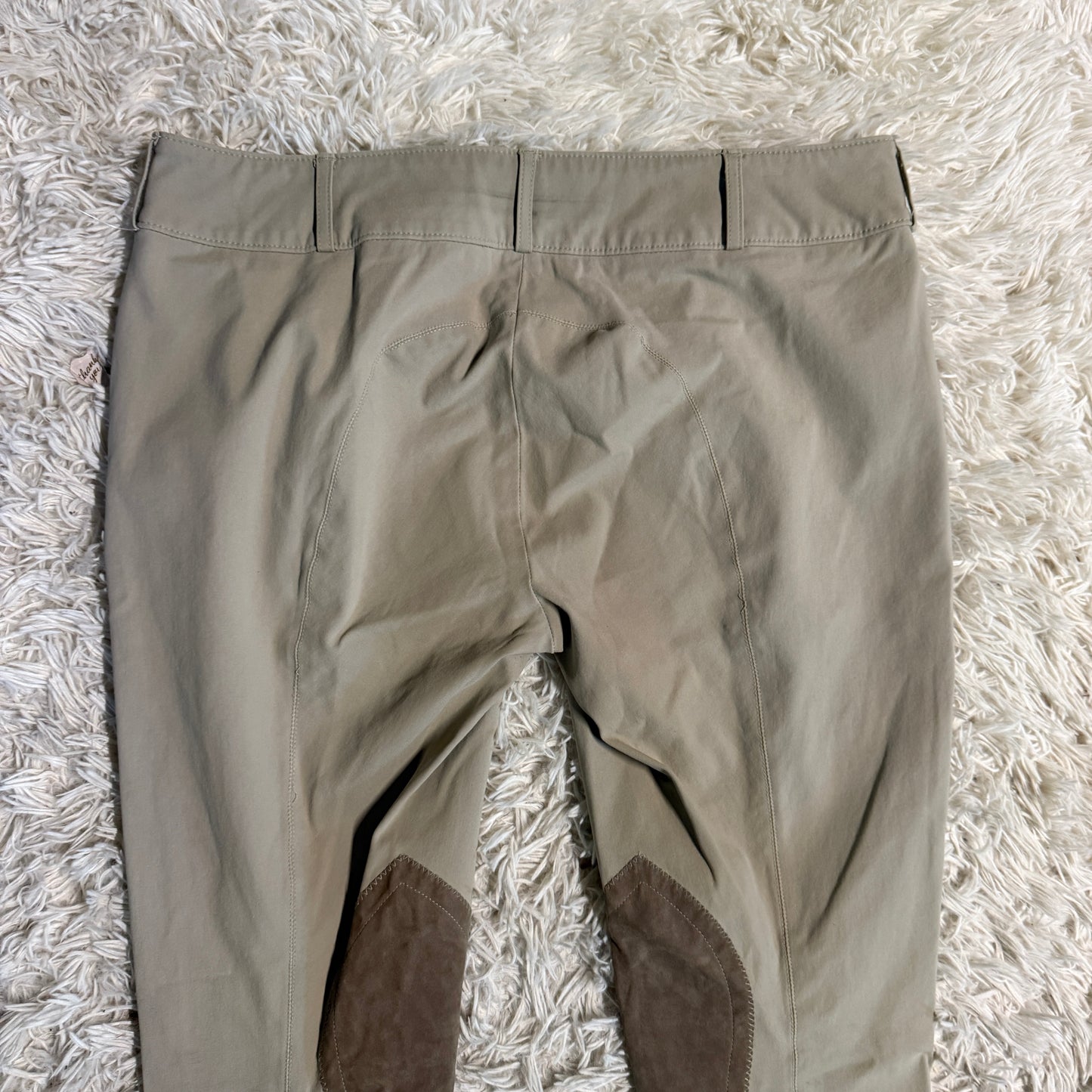Women’s Size 34R Tan Tailored Sportsman Knee Patch Horseback Riding Breeches
